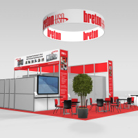 Rendering Of A Large Trade Show Booth