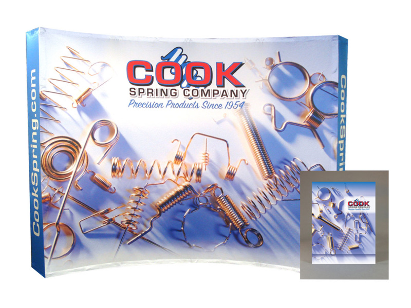 10 foot trade show booth and brochure