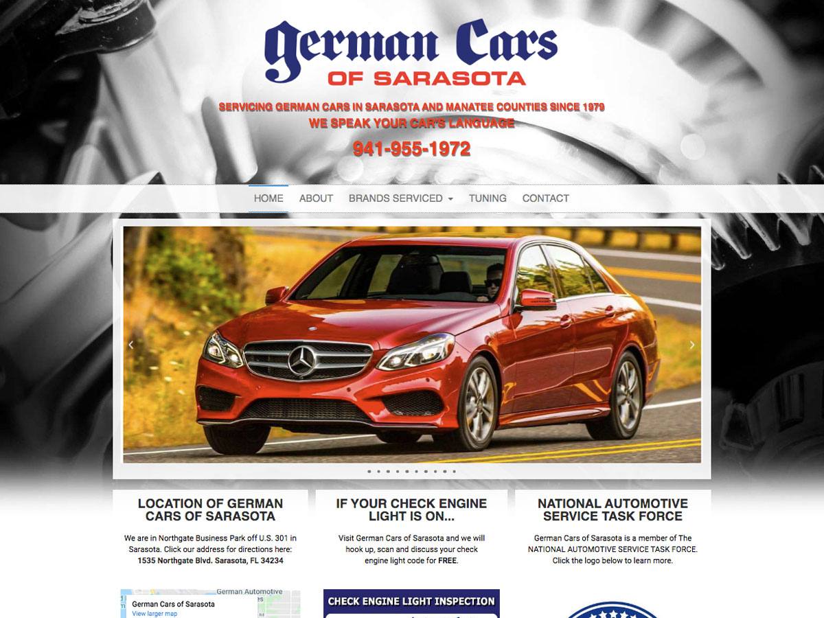 German Cars or Sarasota Website