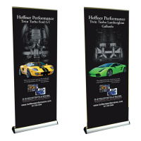 2 Trade Show Banner Stands