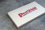Pest Shield Logo On Business Card